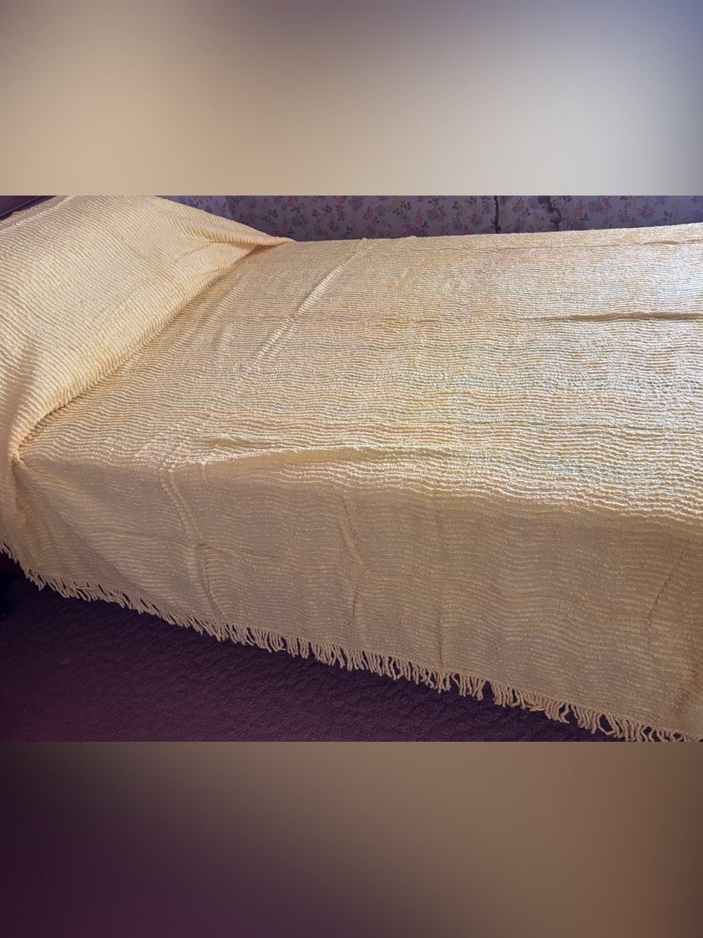 1950's Chenille Cottage Core
Vintage Twin Bedspread- New!